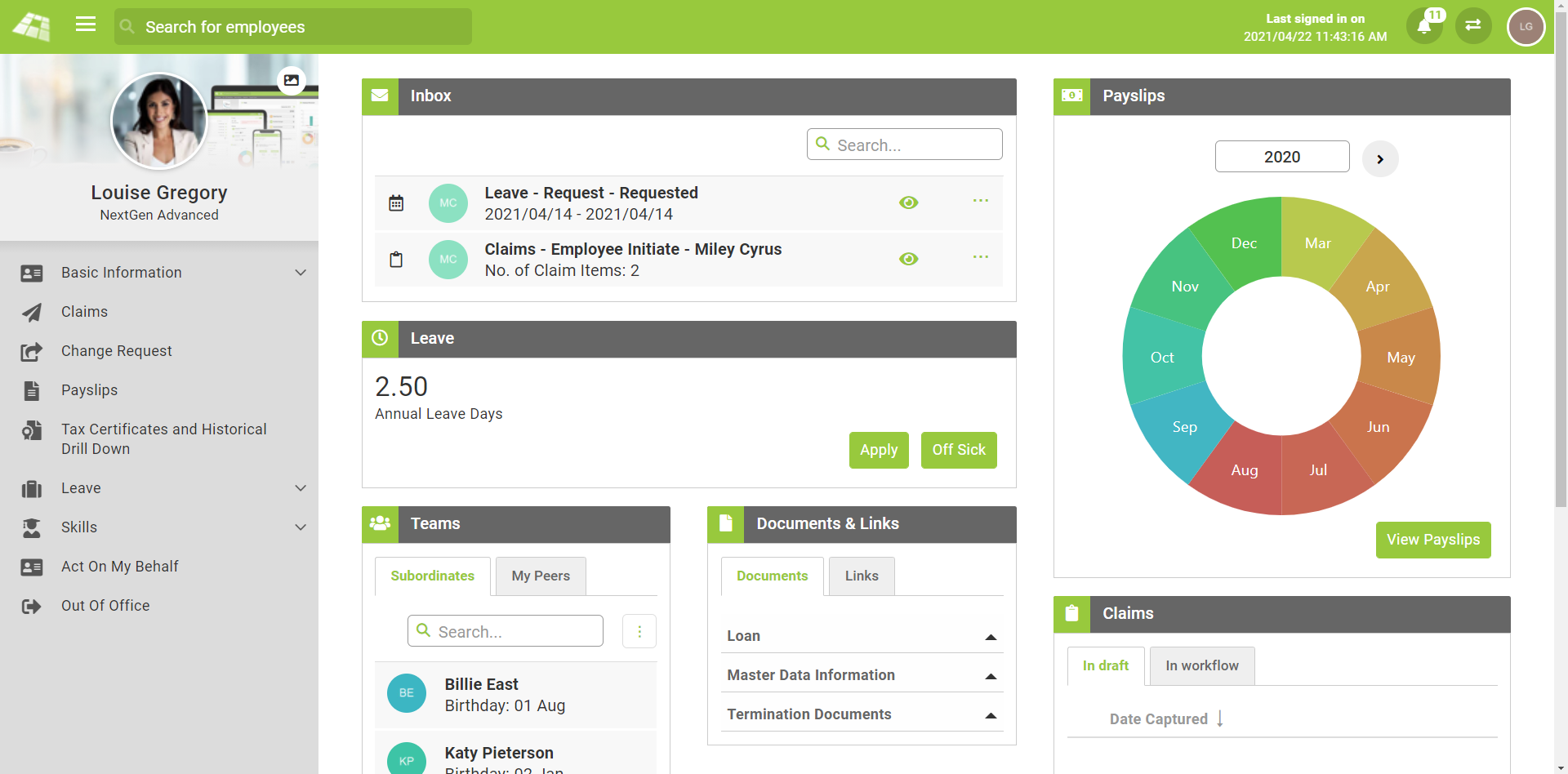 Payspace Paroll Leave Administration
